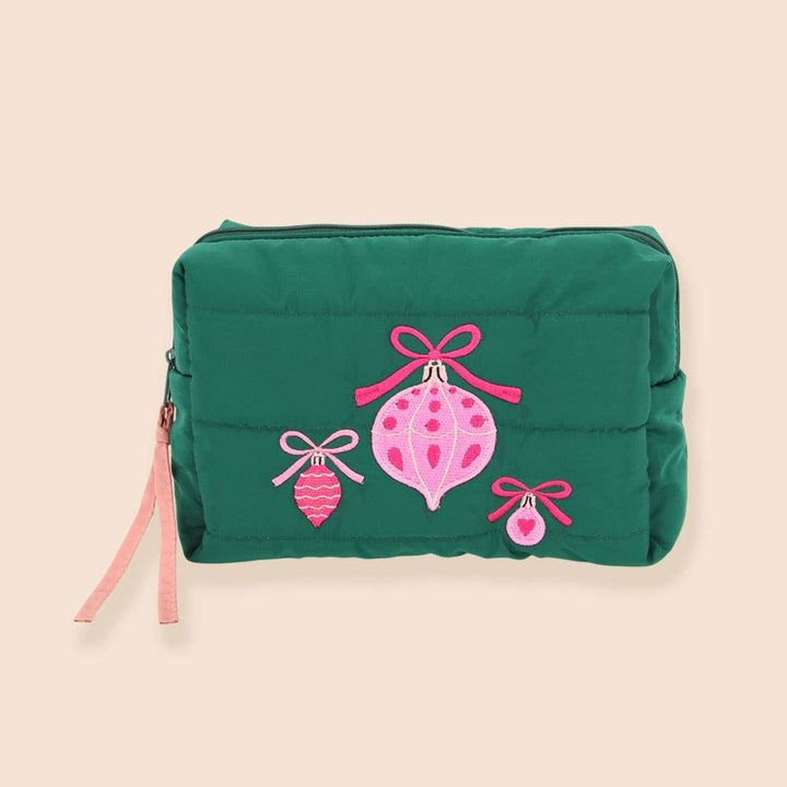 Merry & Bright Ornament Cosmetic Bag
