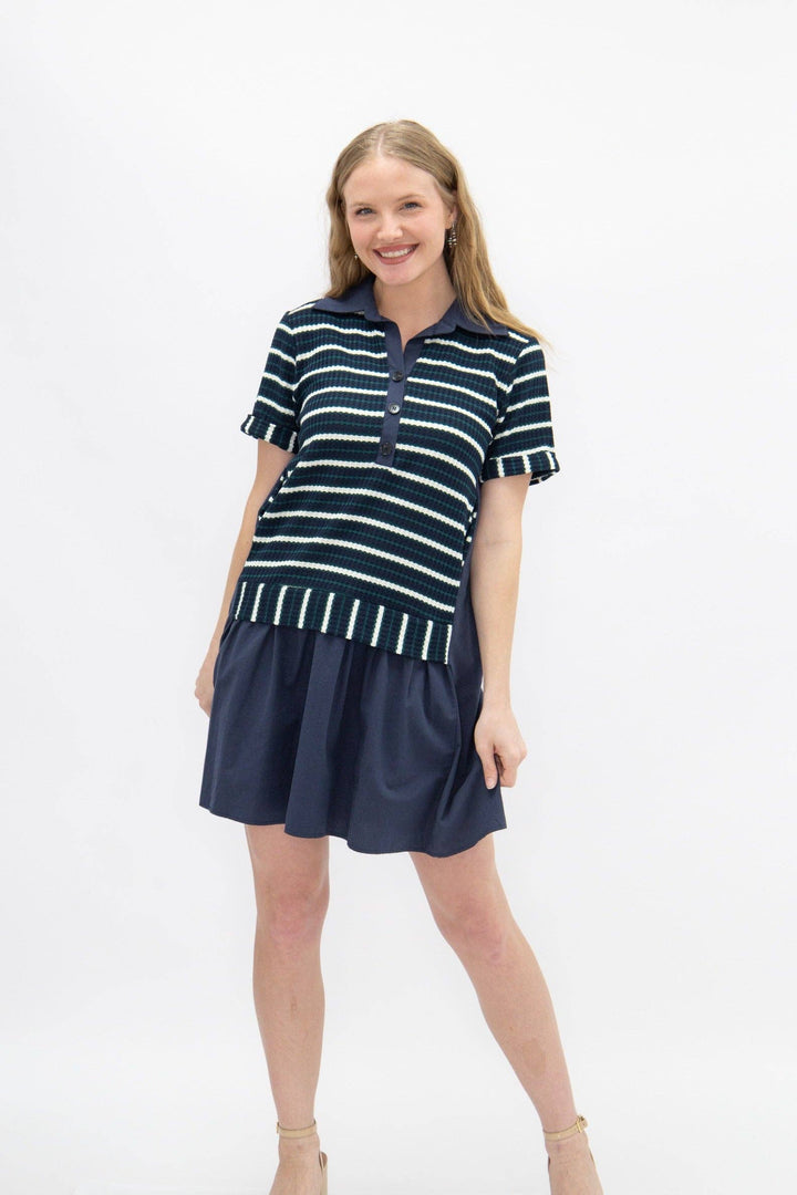 The Navy Lineup Polo Dress - Reg & Curvy