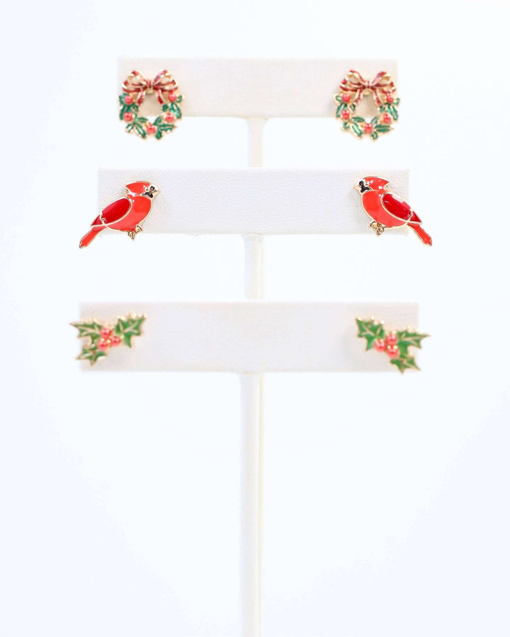 Holiday Cheer Earrings in Gold