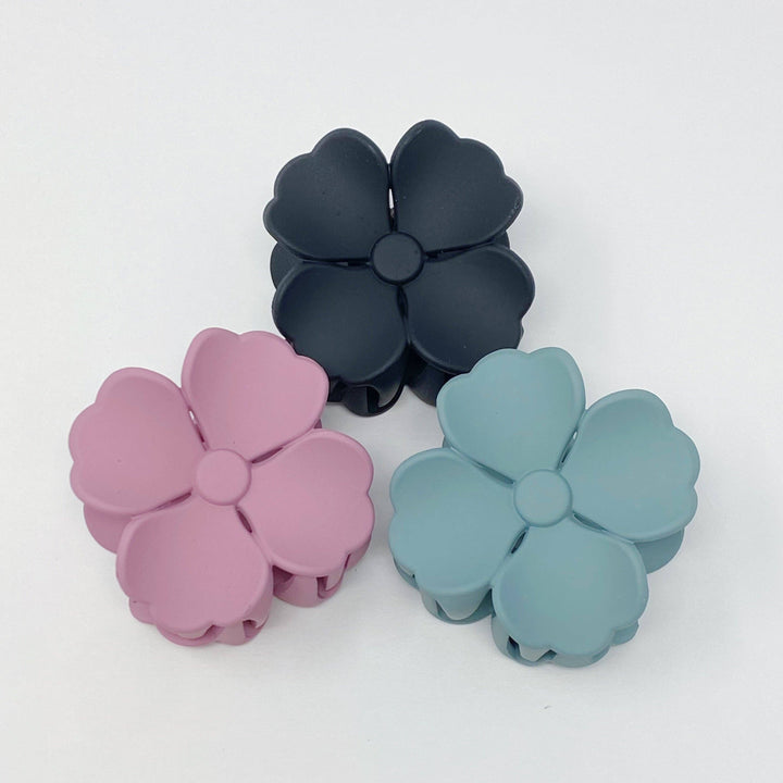 Hibiscus Petals Hair Claw Set - 3 Clips