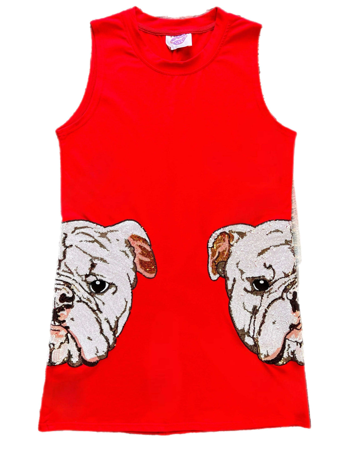 sequin bulldog dress Sequin Bulldog Tank Dress
