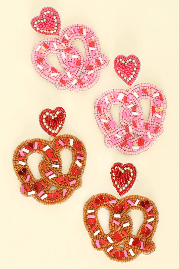 Twisted in Love Pretzel Earrings