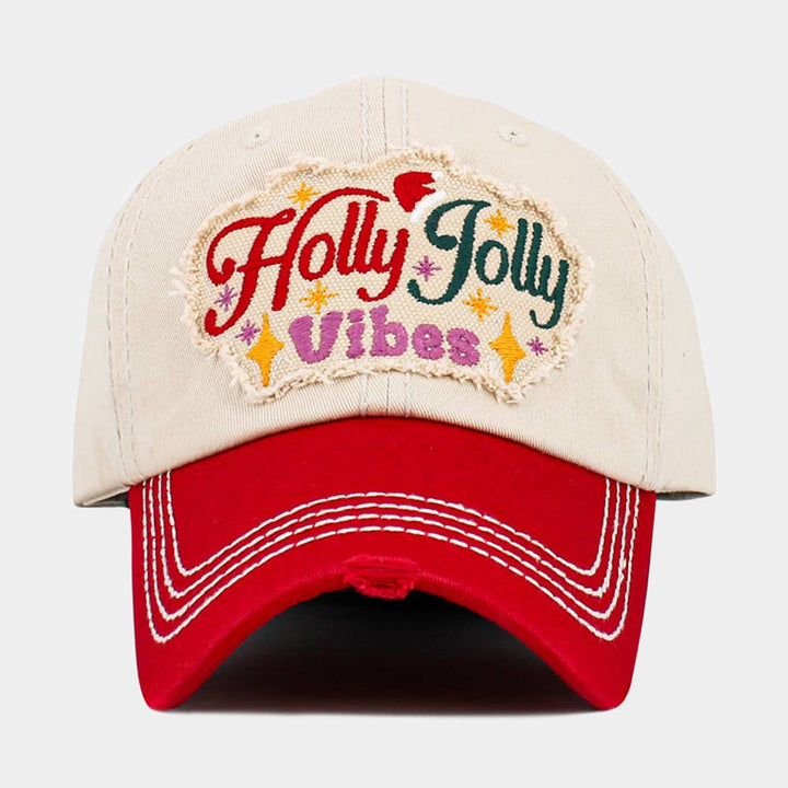 Holly Jolly Vibes Baseball Cap