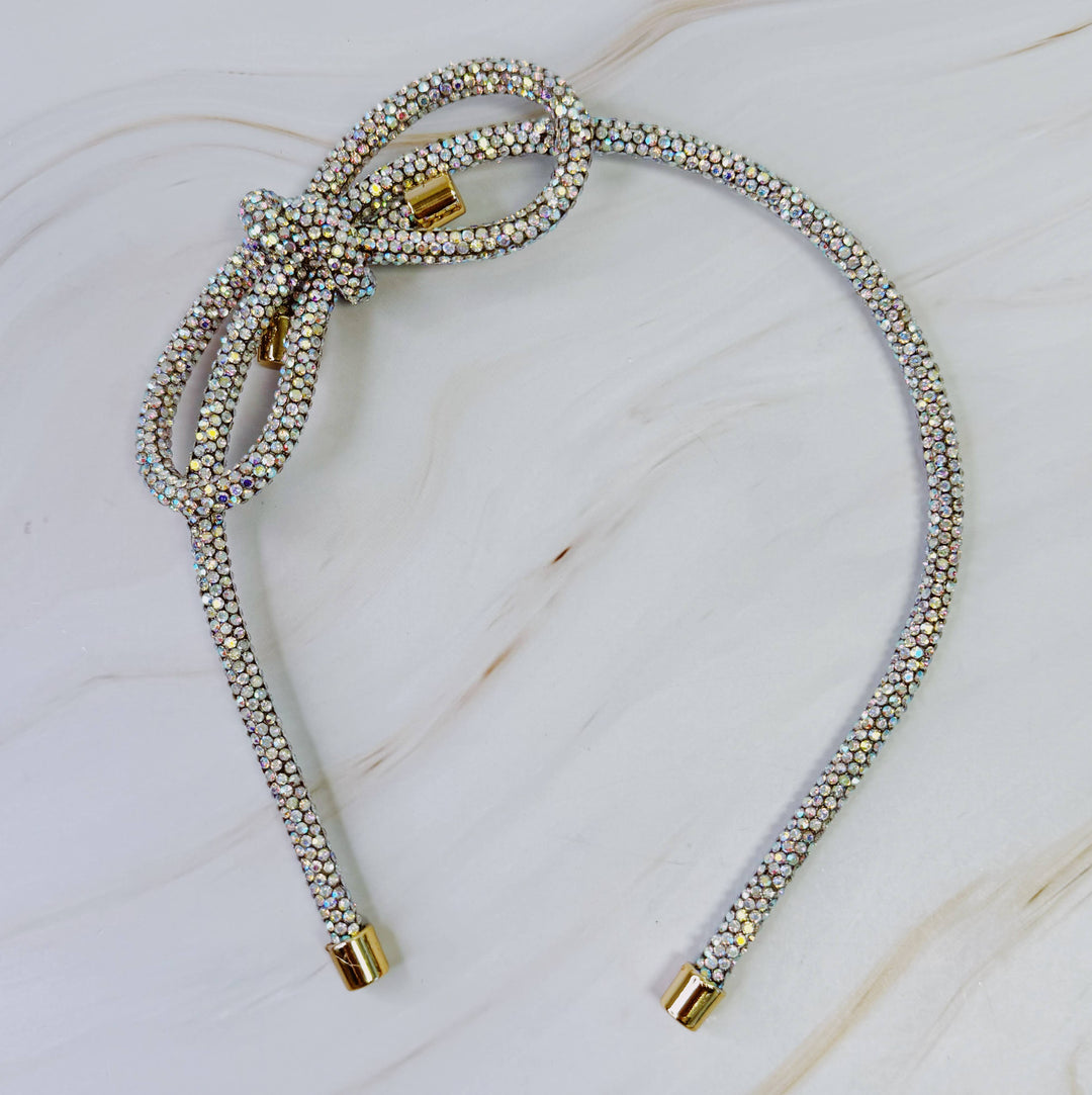 Bling Tube Bow Headband in 3 Colors