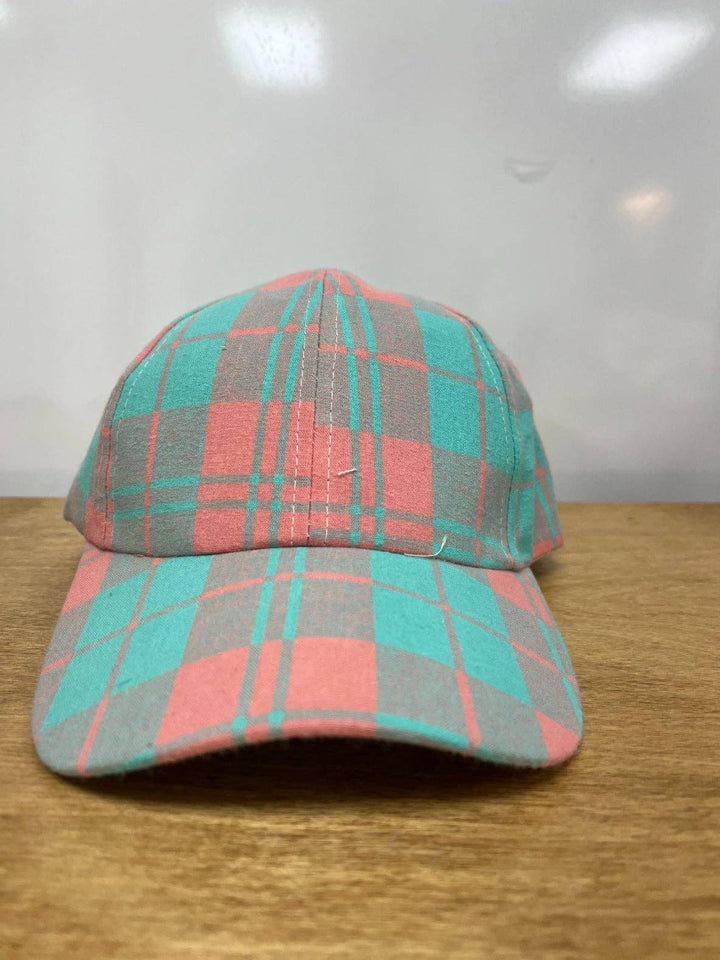 Peachy Plaid Days Hat