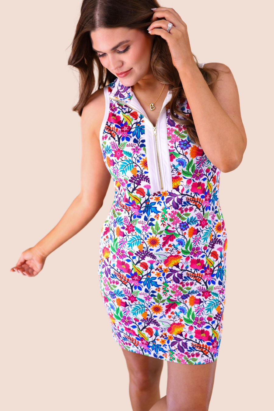 The Color Me Happy Zip Dress - Reg & Curvy