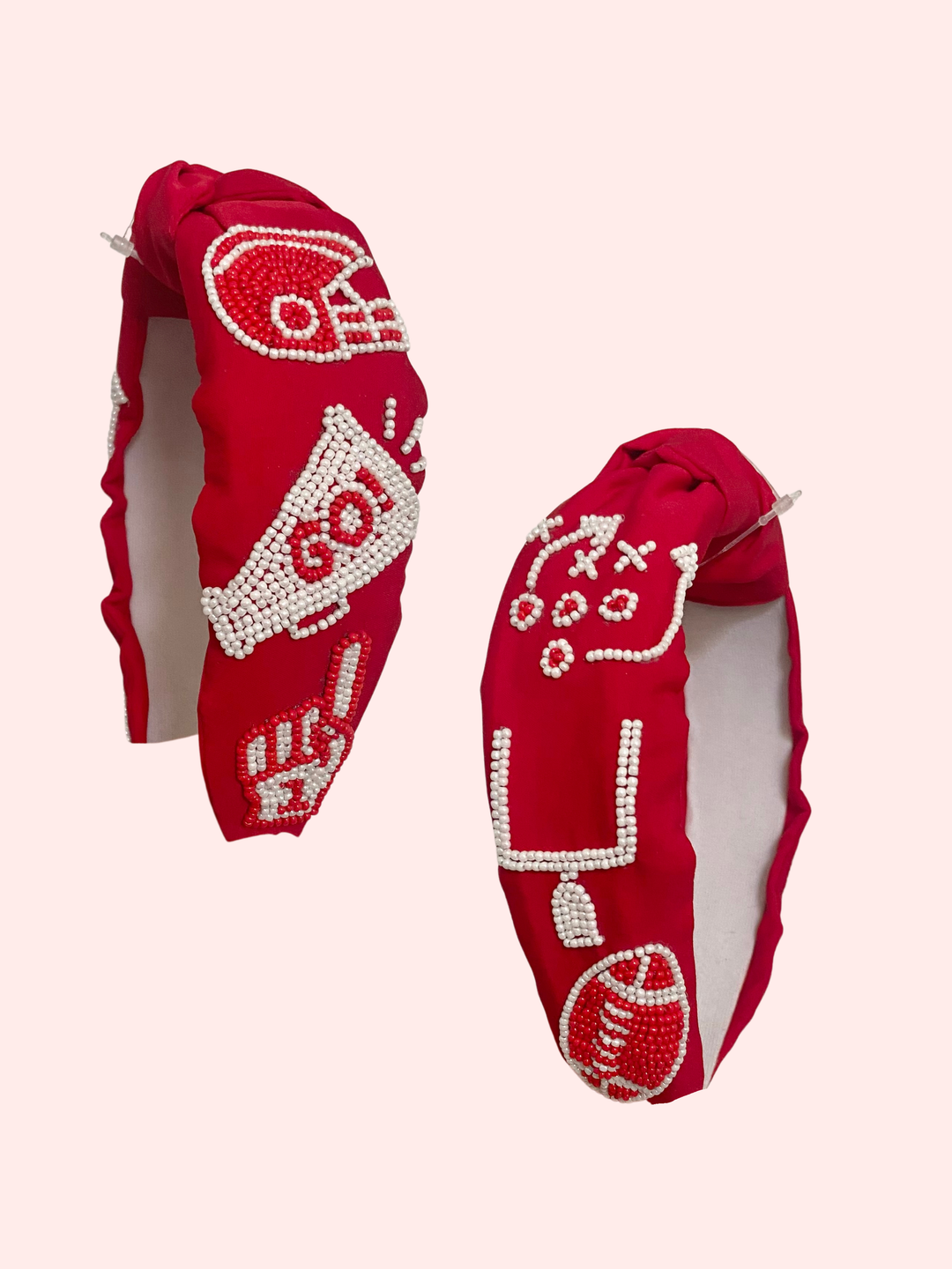 Red & White Game Day Headband