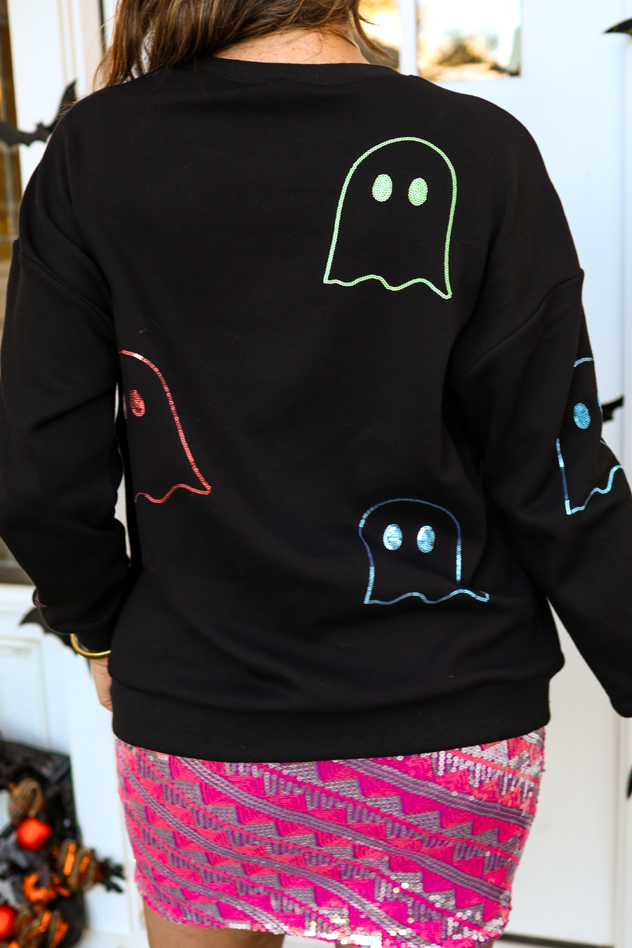 Boo-tiful Sparkle Ghost Pullover - Reg & Curvy
