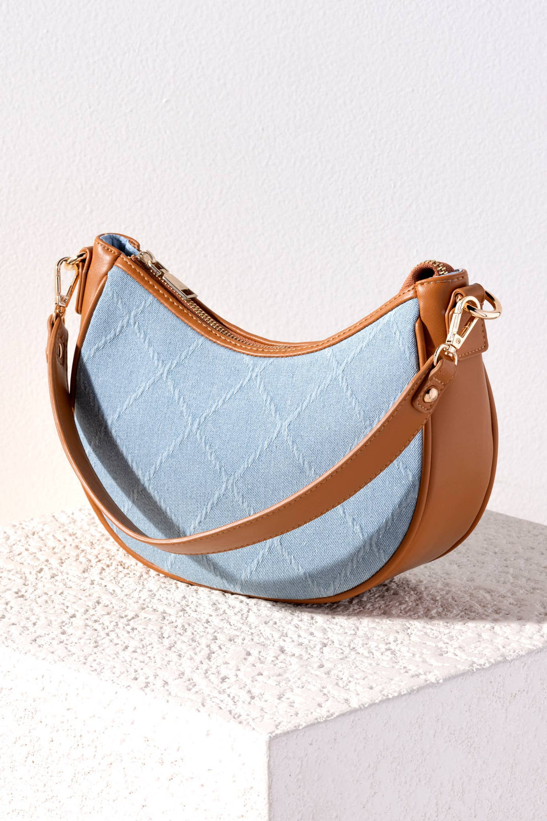 Denim Shoulder Bag - Lolo Viv Boutique