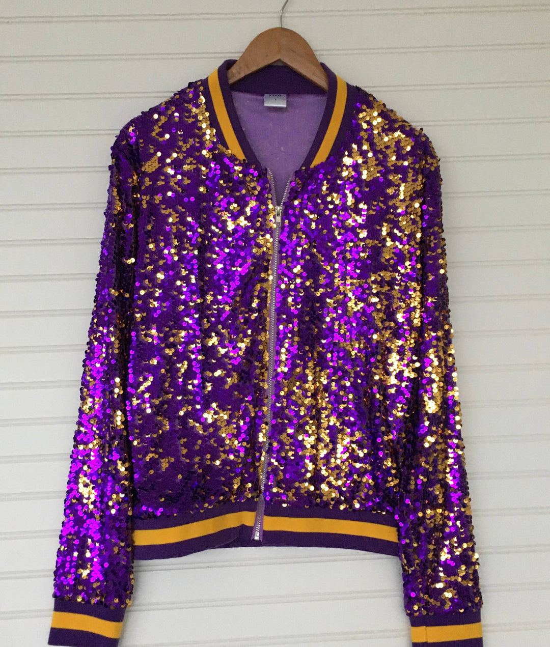 Let’s Bead Real Sequin Bomber Jacket - Reg & Curvy