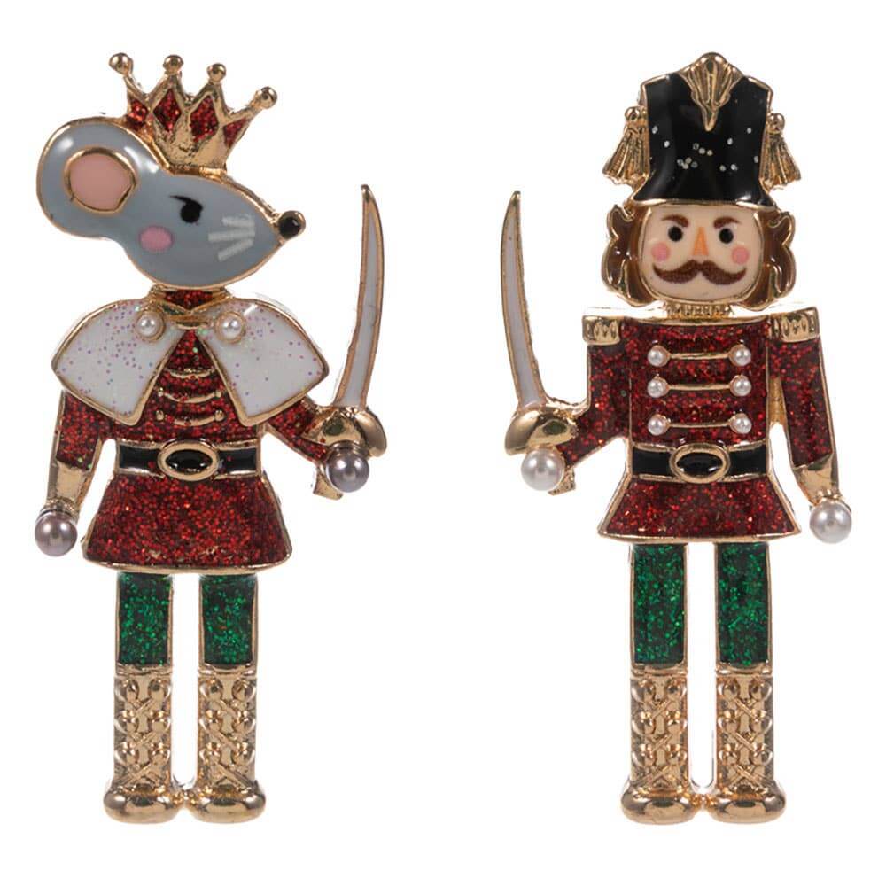 Battle of the Nutcracker Earrings - 3 Colors
