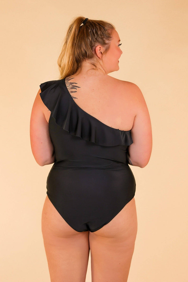 The Midnight Coast Ruffle One-Piece - Curvy
