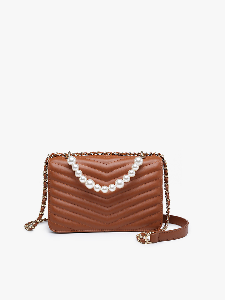 Pearls & Pecan Crossbody