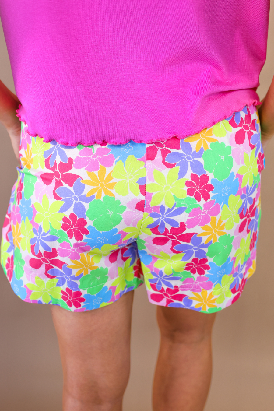 The Happy Days Floral Shorts - Reg & Curvy