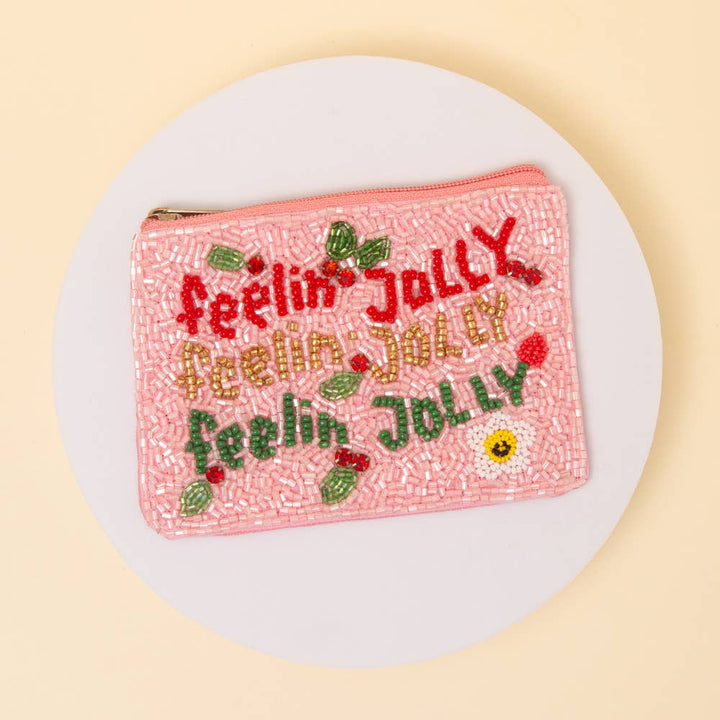 Feelin’ Jolly Beaded Coin Purse
