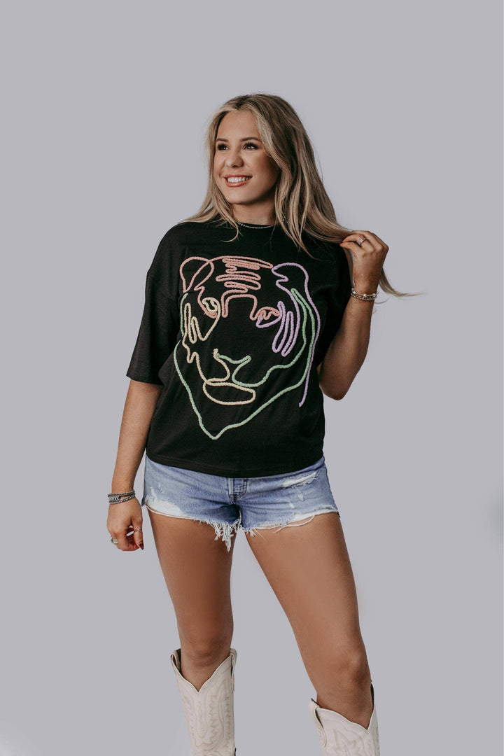 Neon Roar Statement Tee - Reg & Curvy