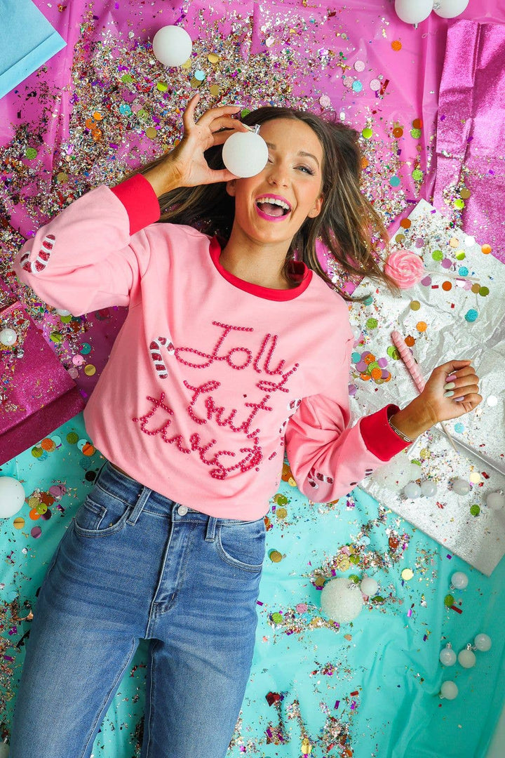 Candy Cane Chaos Sweatshirt - Reg & Curvy