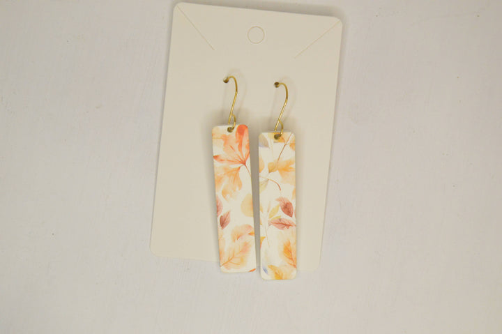 Fall Foliage Acrylic Drop Earrings