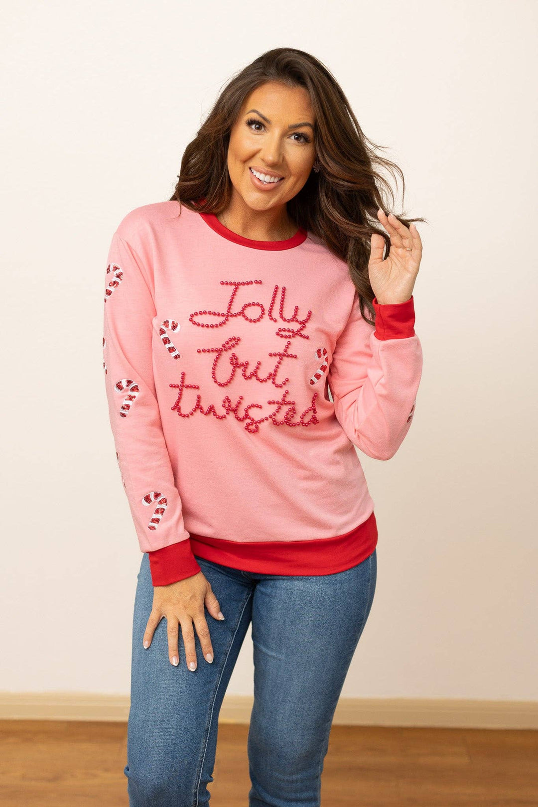 Candy Cane Chaos Sweatshirt - Reg & Curvy