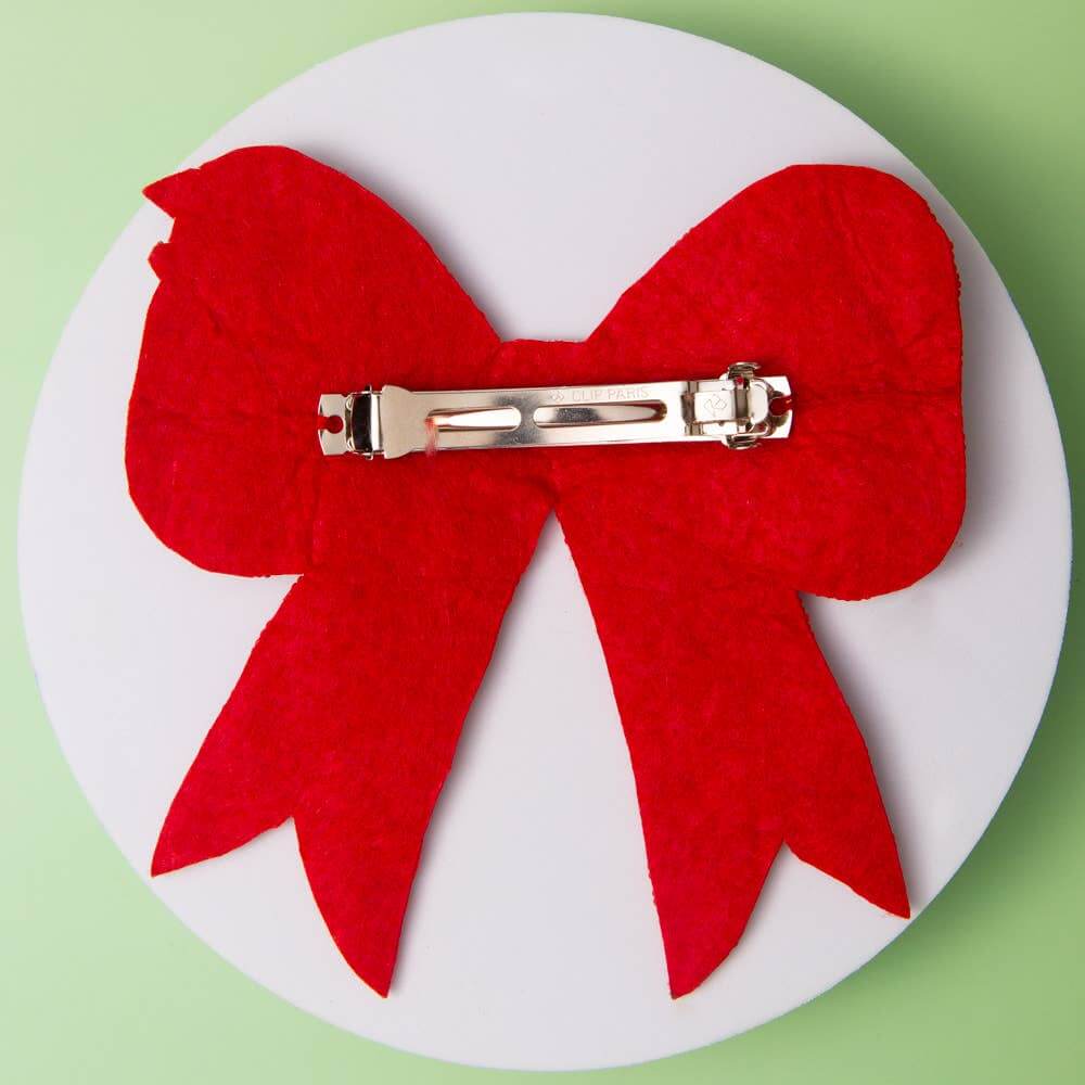 Twinkle Lights Beaded Bow Barrette