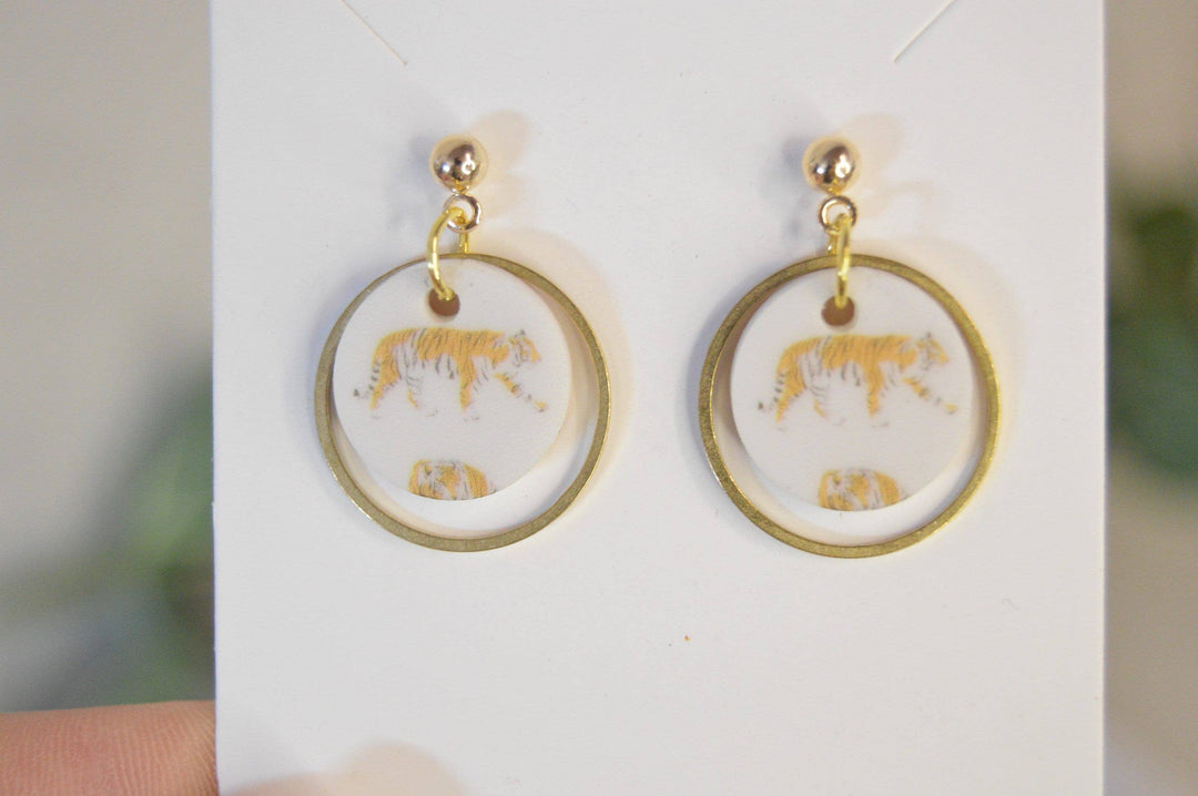 The Golden Stripes Earrings