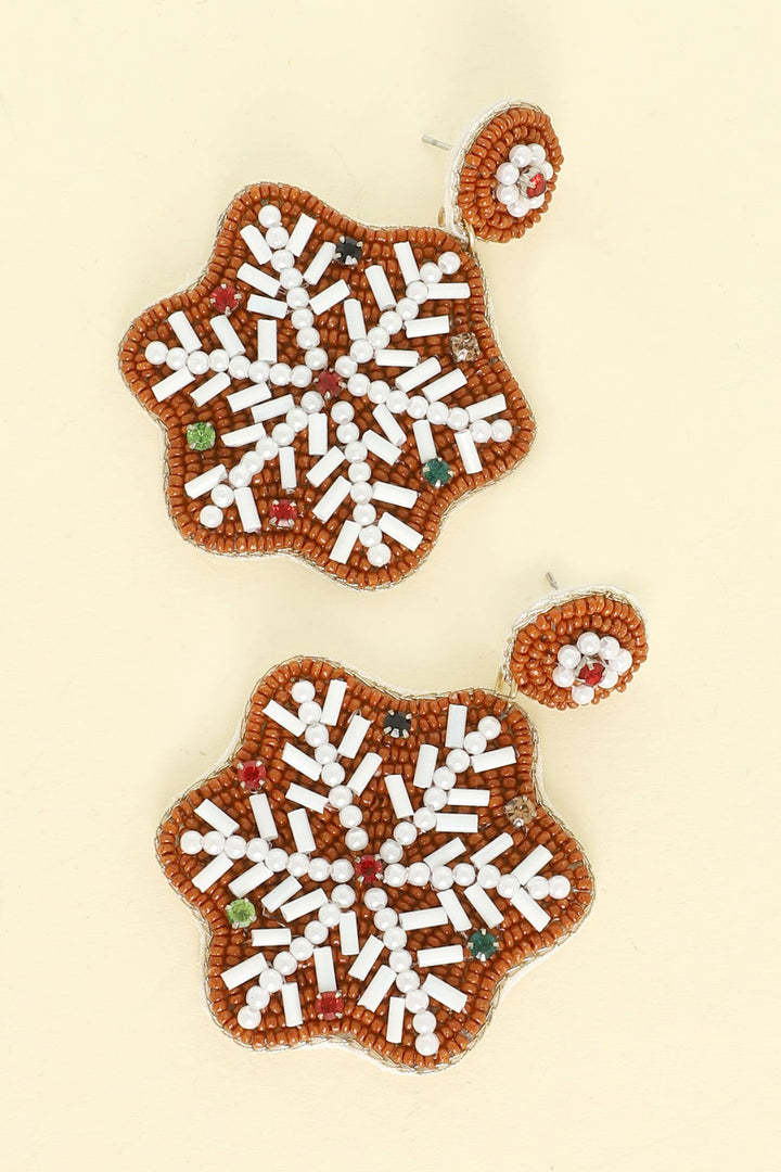 Frosted Gingerflake Earrings