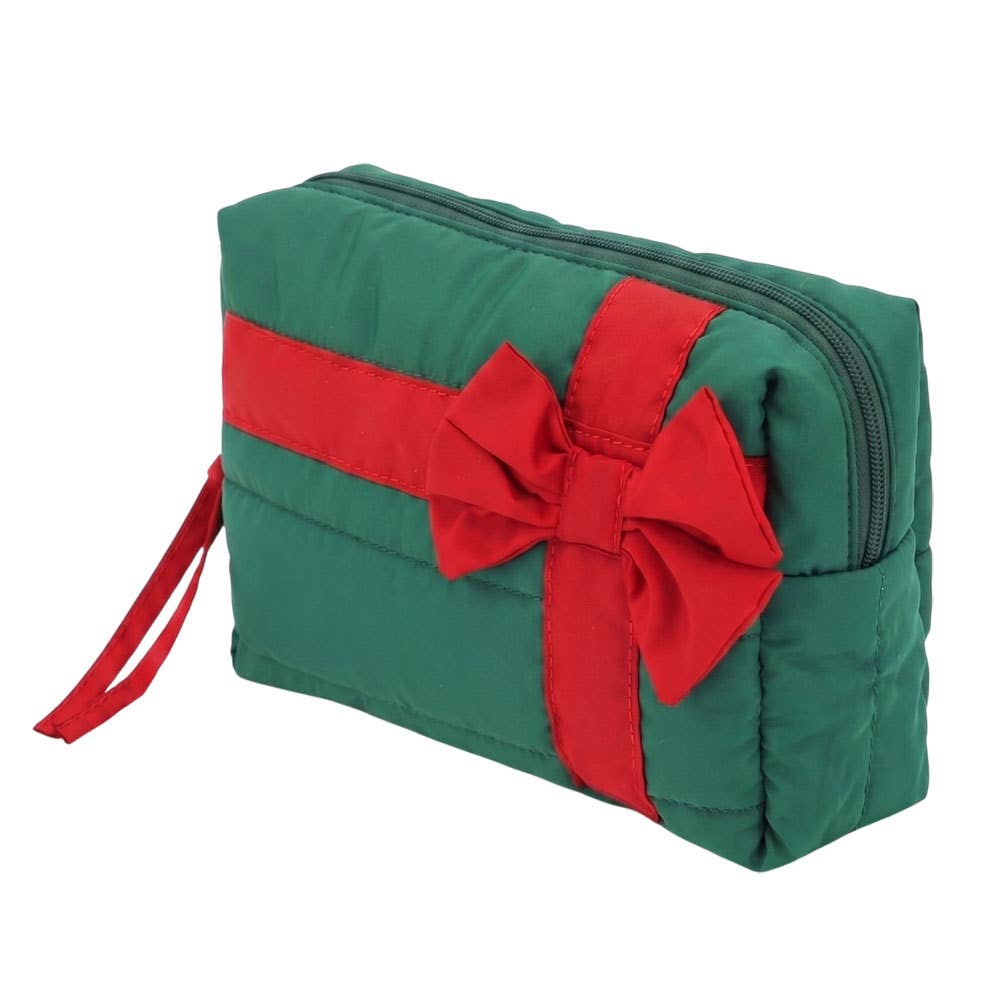 Wrapped With Love Quilted Cosmetic Bag
