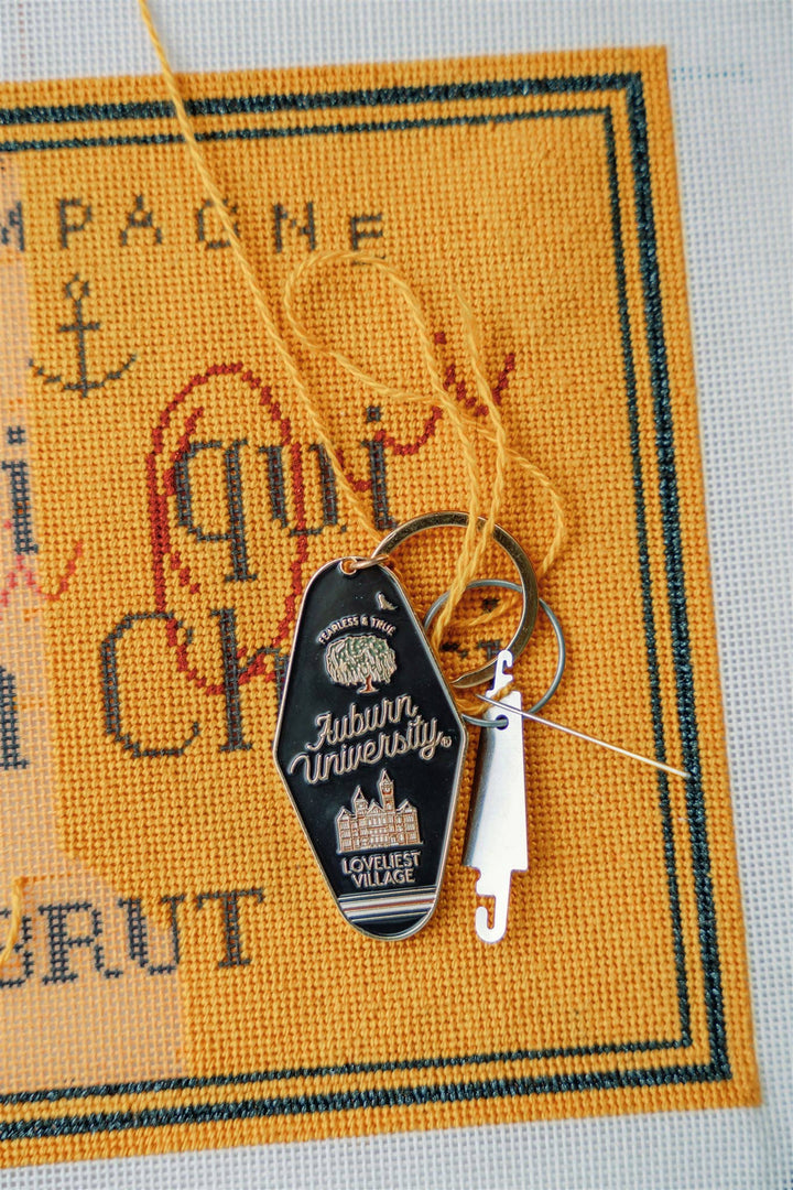 Auburn University Enamel Keychain