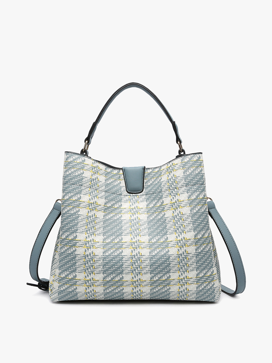 Blue Ridge Plaid Satchel