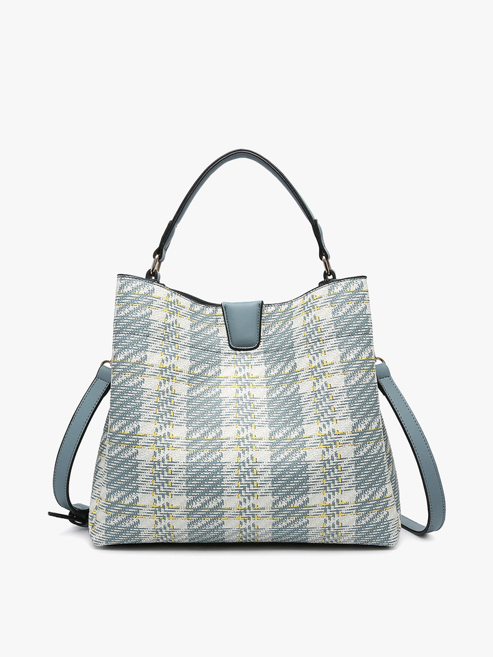 Blue Ridge Plaid Satchel