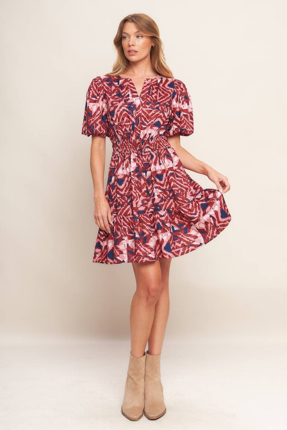 Autumn Afterglow Mini Dress