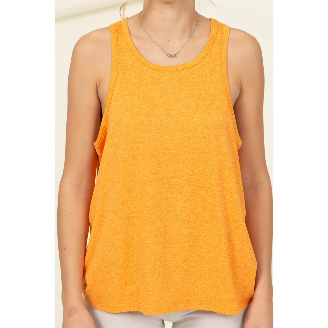 Oversized Tank Top with Back Twist