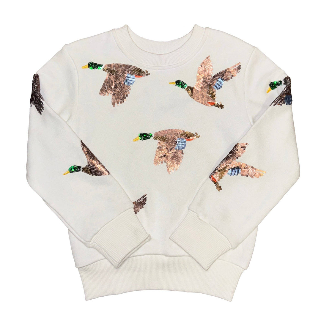 Glitter Flight Mallard Sweatshirt - Reg & Curvy