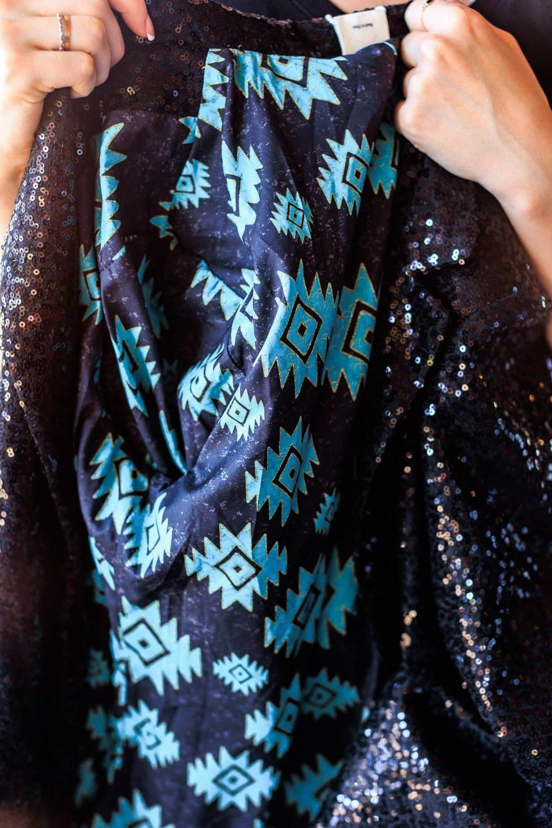 Midnight Sparkle Sequin Blazer