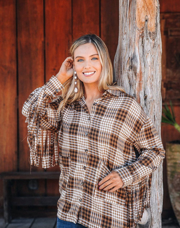 Sierra Fringe Flannel - Reg & Curvy