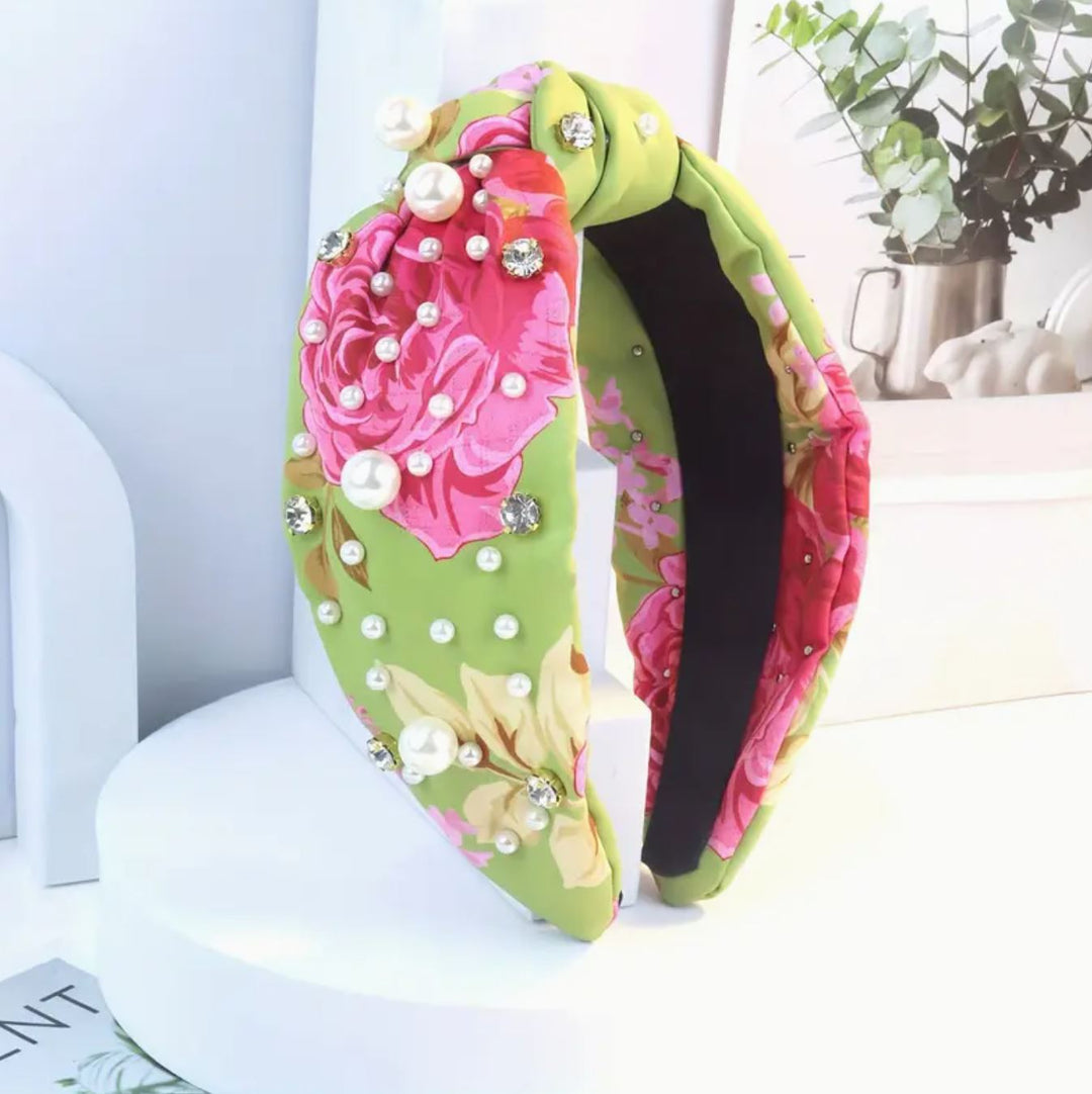 Floral Fantasy Knotted Headband - Lolo Viv Boutique