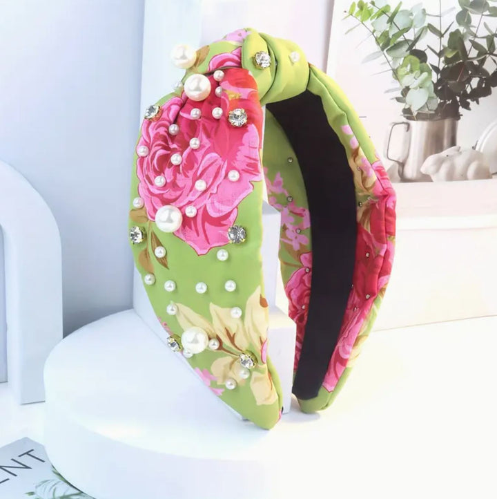 Floral Fantasy Knotted Headband - Lolo Viv Boutique
