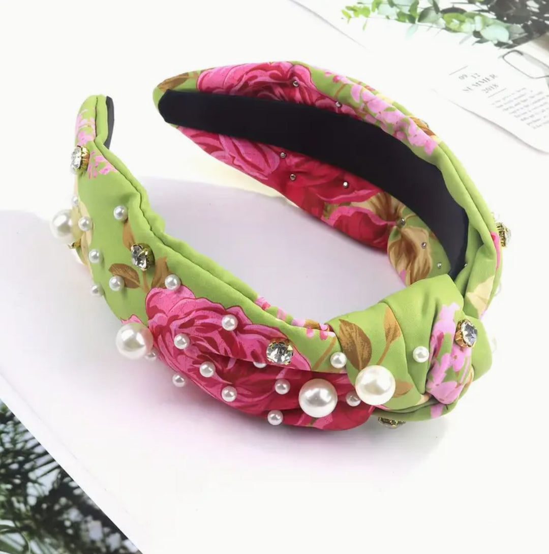 Floral Fantasy Knotted Headband - Lolo Viv Boutique
