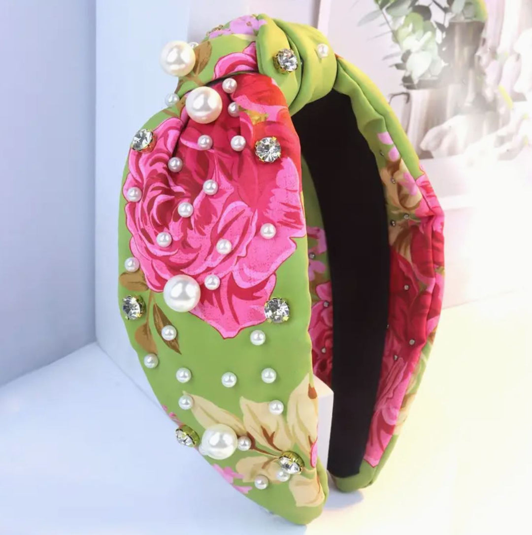 Floral Fantasy Knotted Headband - Lolo Viv Boutique