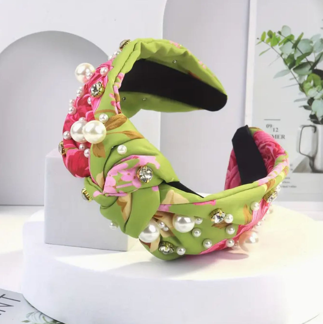 Floral Fantasy Knotted Headband - Lolo Viv Boutique