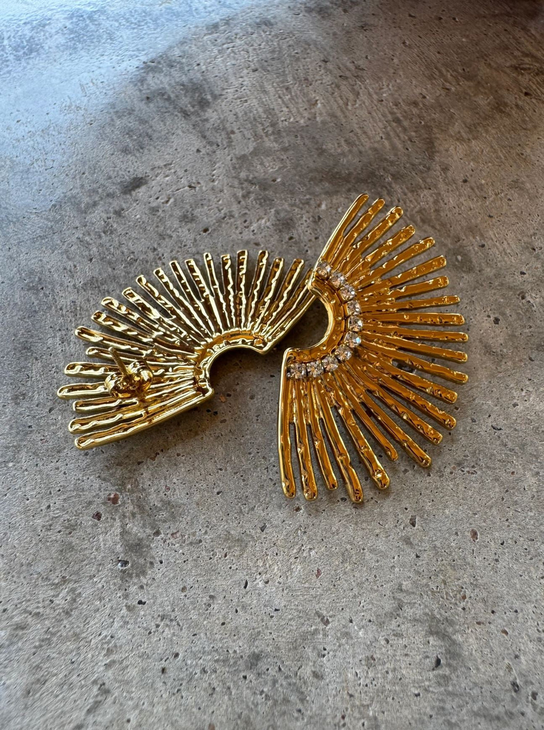 Goddess Half Sun Earrings - Lolo Viv Boutique