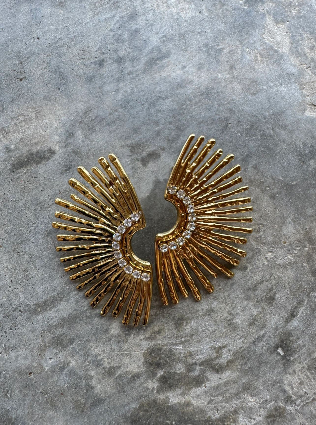 Goddess Half Sun Earrings - Lolo Viv Boutique