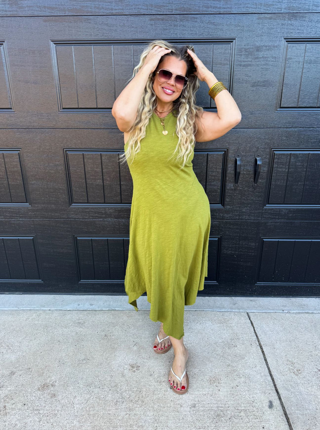 *PREORDER* Asymmetric Tank Dress in 3 Colors - Reg & Curvy