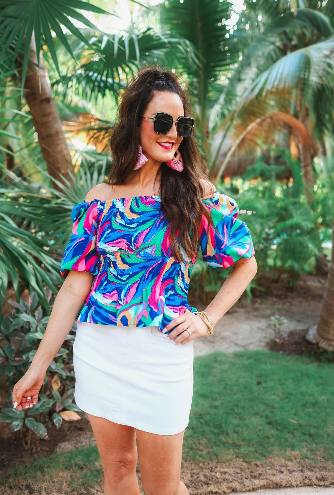 Hit the Summer Peplum Top - Reg & Curvy - Lolo Viv Boutique