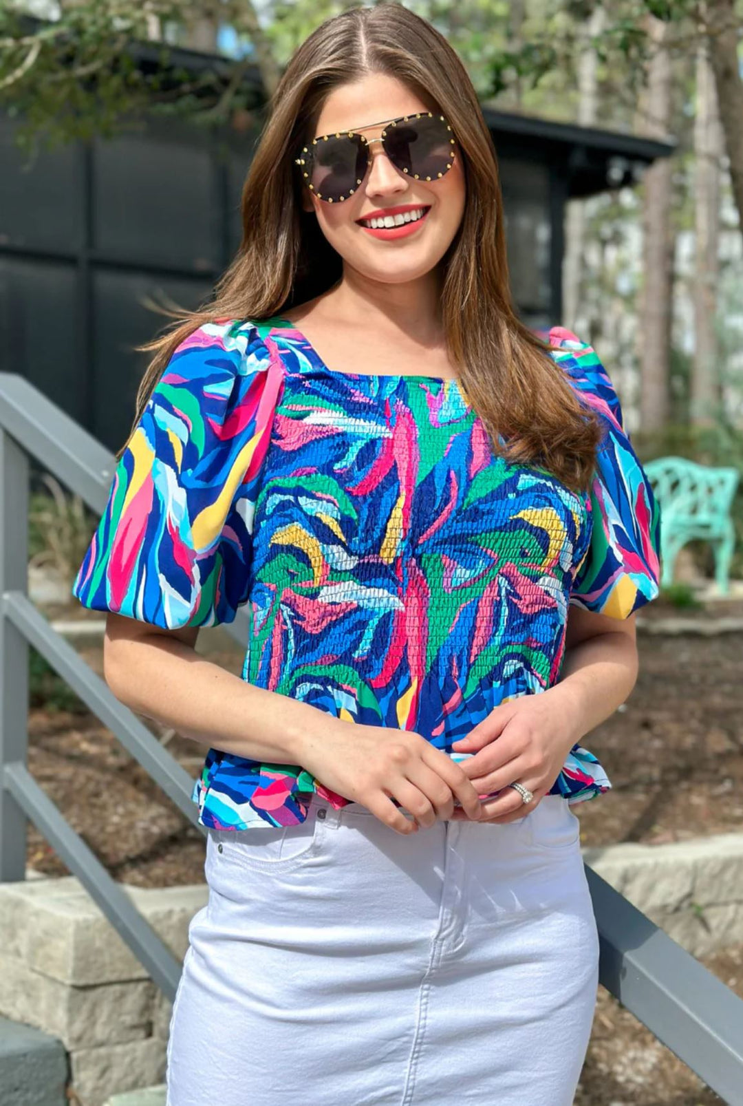 Hit the Summer Peplum Top - Reg & Curvy - Lolo Viv Boutique
