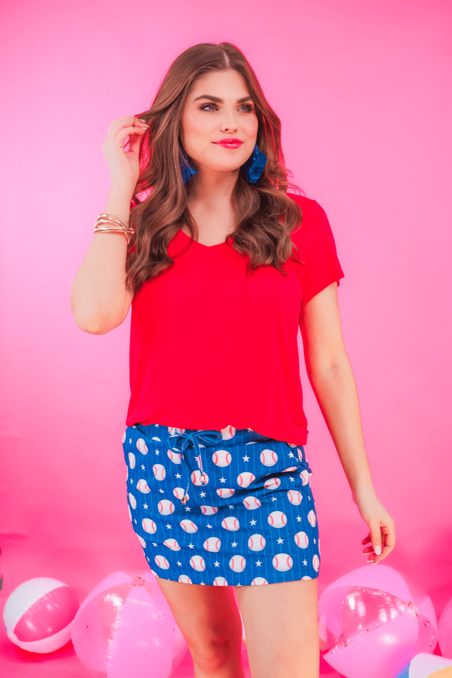 Home Run Skort - Reg & Curvy - Lolo Viv Boutique