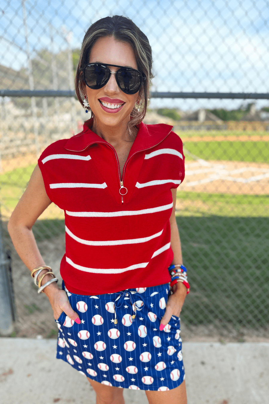 Home Run Skort - Reg & Curvy - Lolo Viv Boutique