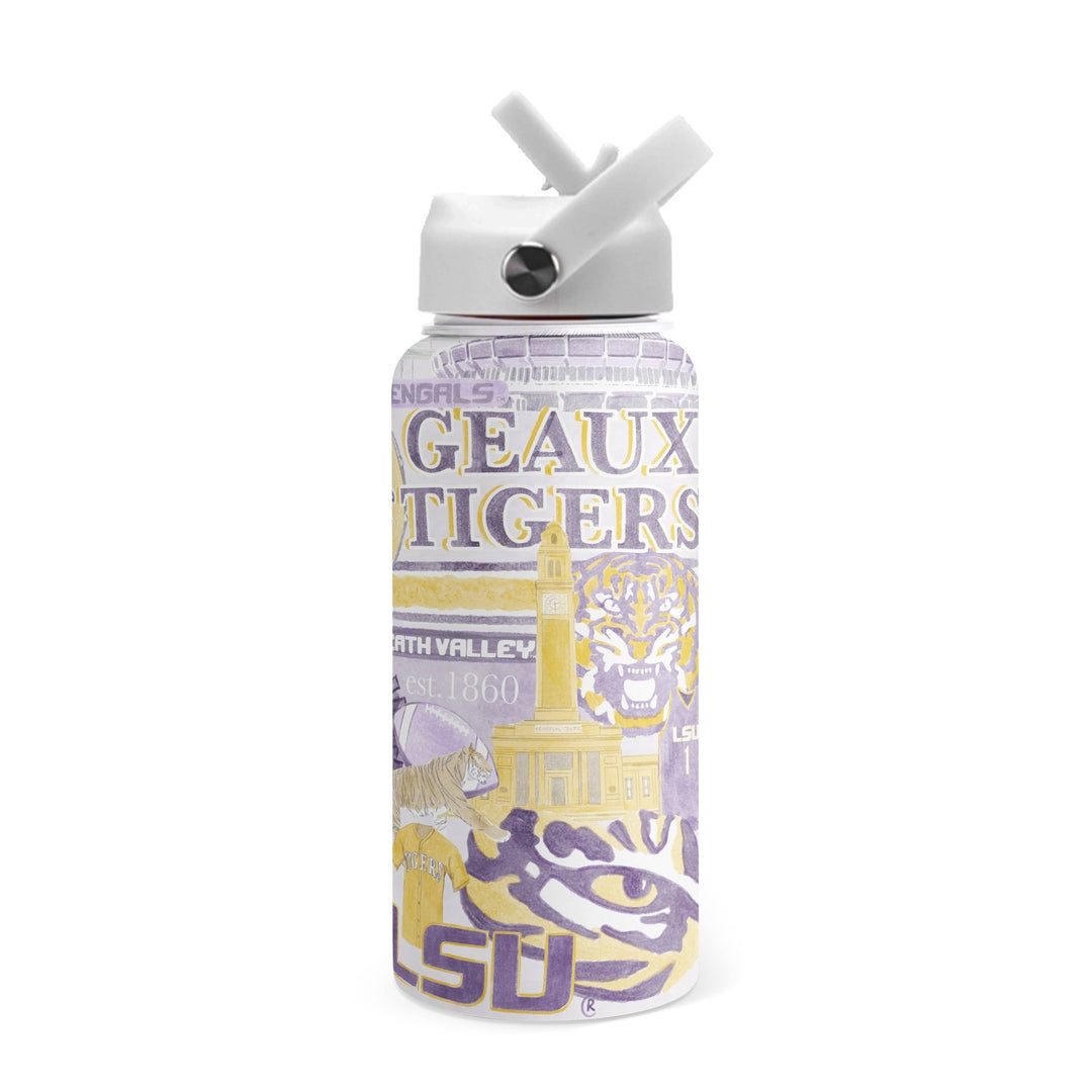 Insulated LSU Water Bottle - Lolo Viv Boutique