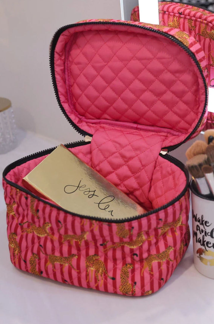 Safari Chic Quilted Cosmetic Case