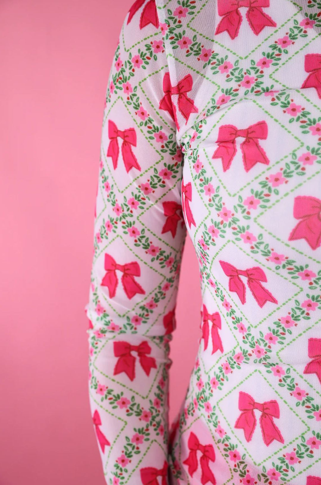 The Bow So Chic Mesh Top - Reg & Curvy